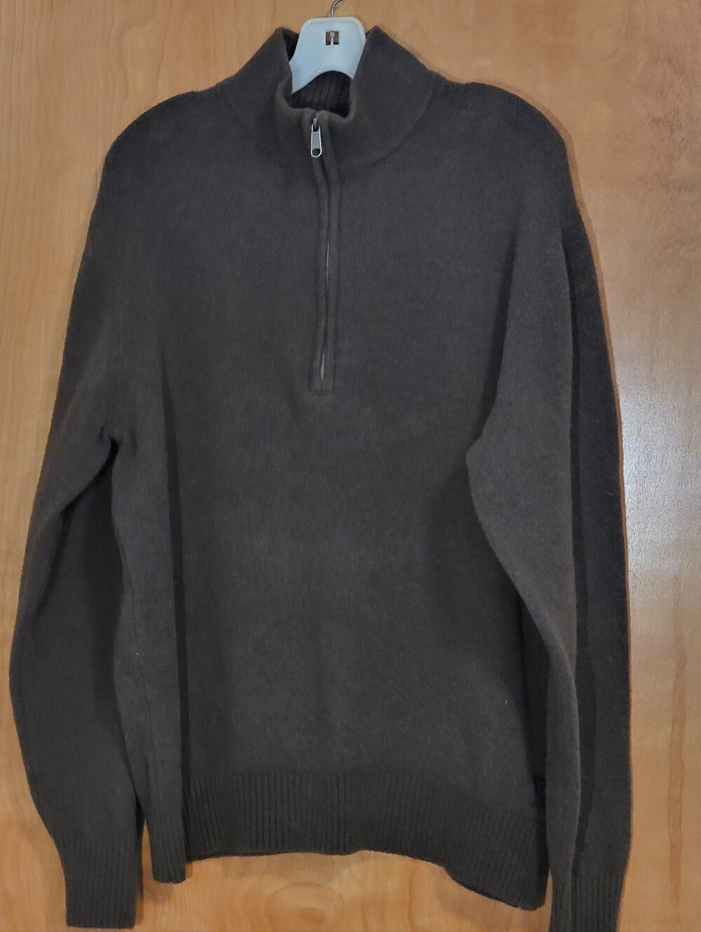 Men's Half-Zip Super Soft Sweater Pullover XL Olive Green